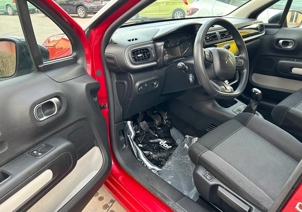 Citroen C3 cena 25999 przebieg: 138000, rok produkcji 2018 z Dukla małe 137